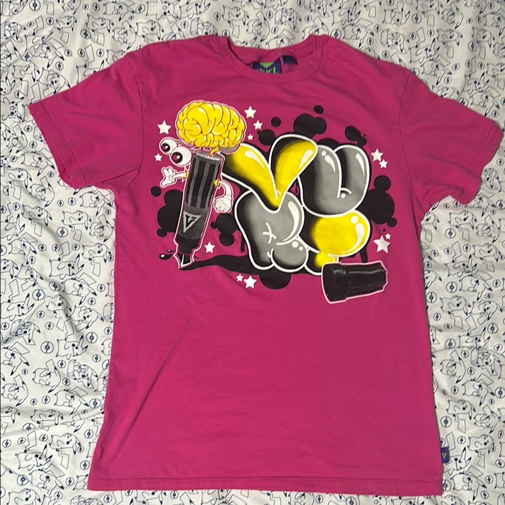 Vurt Graffiti Skater Skatebourding Y2K Graphic Tee Shirt